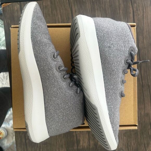 Allbirds Wool Runner-Up Mizzle Medium Gray Women's Size 11 High Top NIB New - Picture 7 of 9